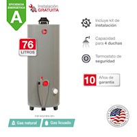 TERMOTANQUE 76L RHEEM GLP